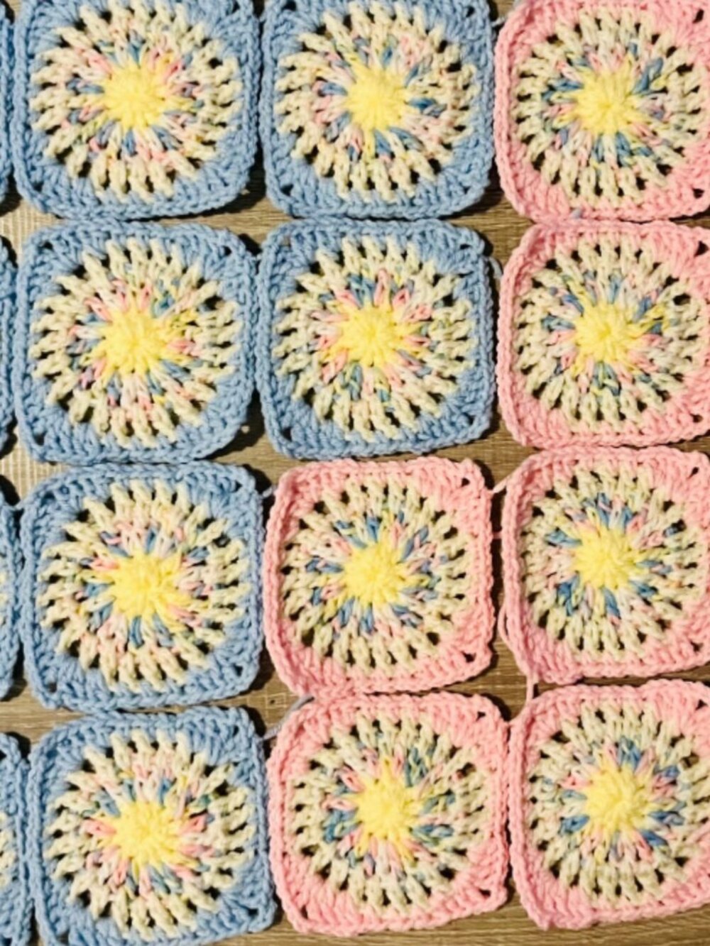 20 Handmade Starburst Squares - 'Birthday Cake' DIY Fashion & Home